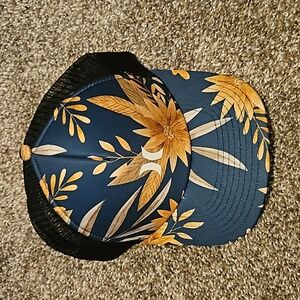 Hurley Womens Icon Floral Trucker Hat With Snap Back